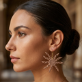 PENDIENTES SOL BEIGE BOHO CHIC
