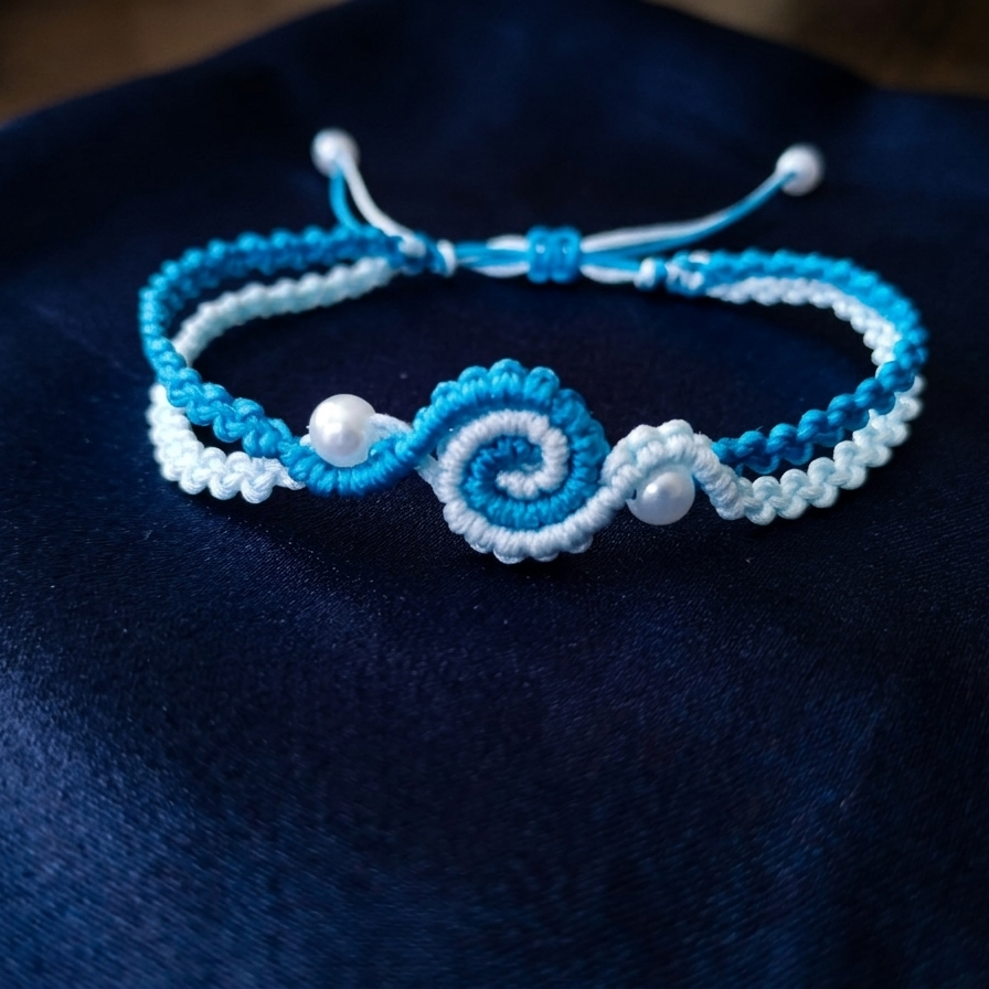 PULSERA OLAS DEL MAR 🌊 AZUL