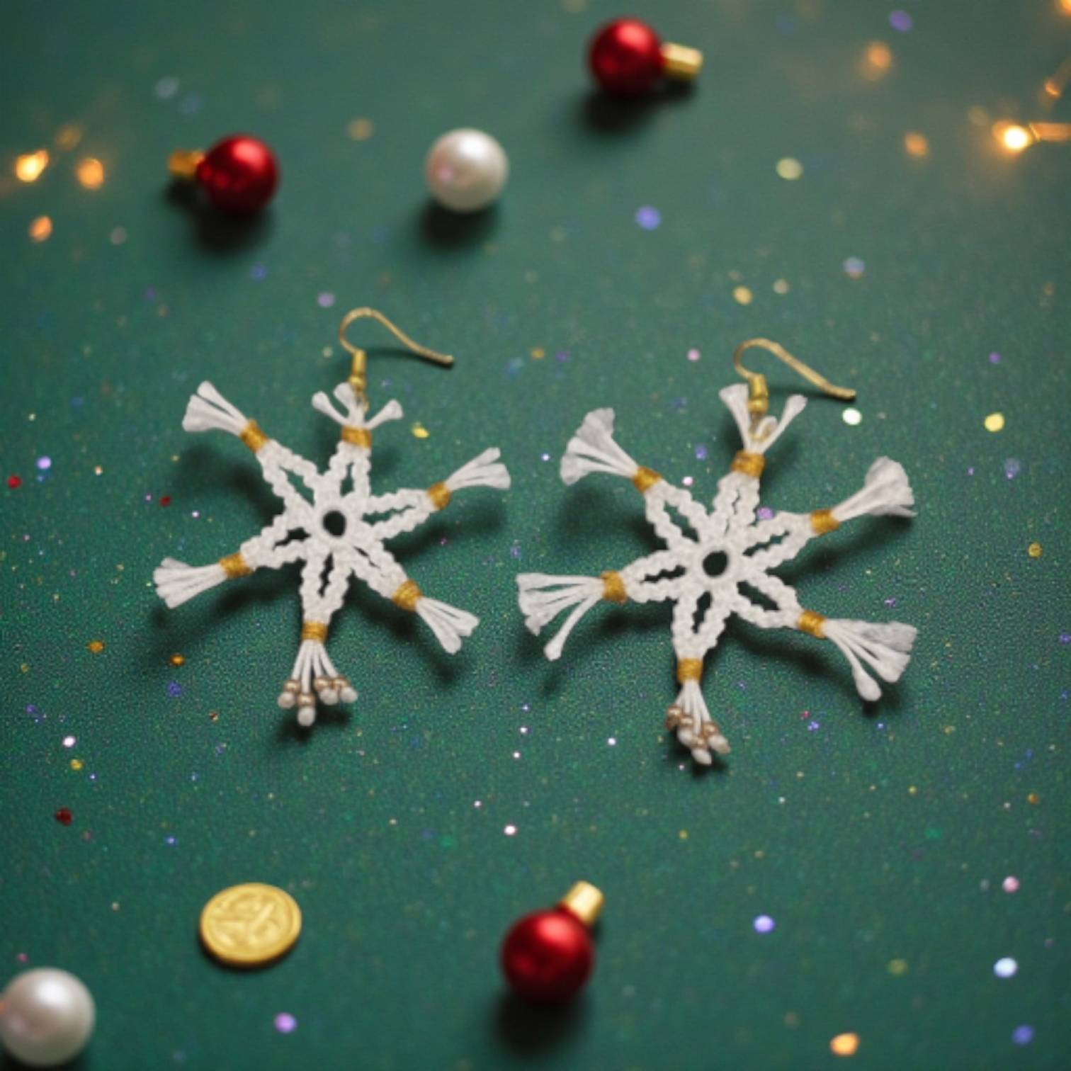 PENDIENTES COPO DE NIEVE