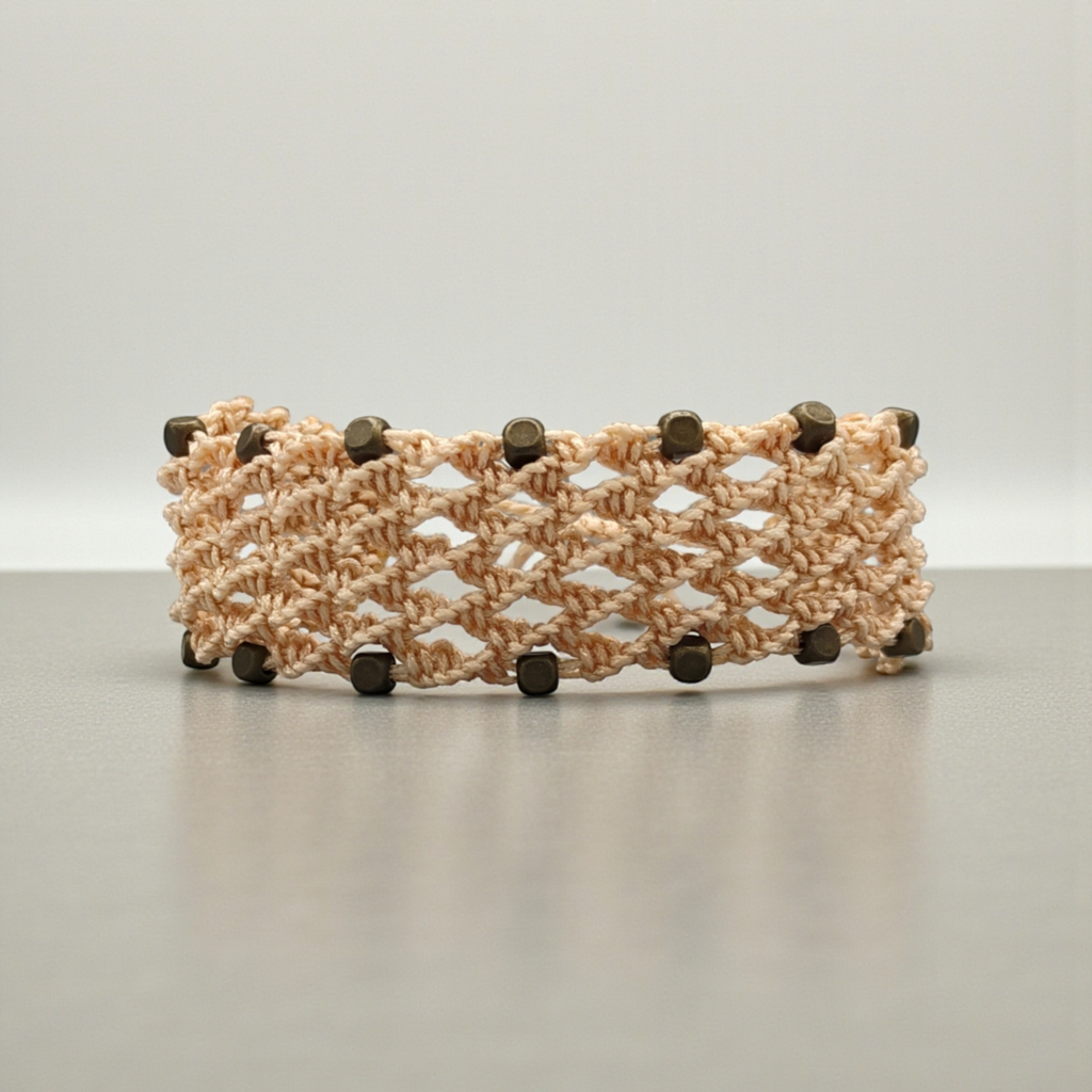 PULSERA REJILLA BEIGE