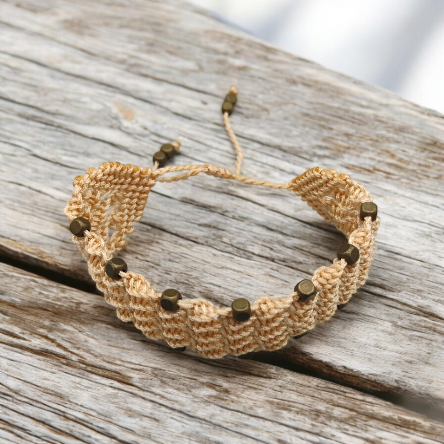 PULSERA REJILLA BEIGE