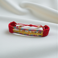 PULSERA GRANATE Y MULTICOLOR