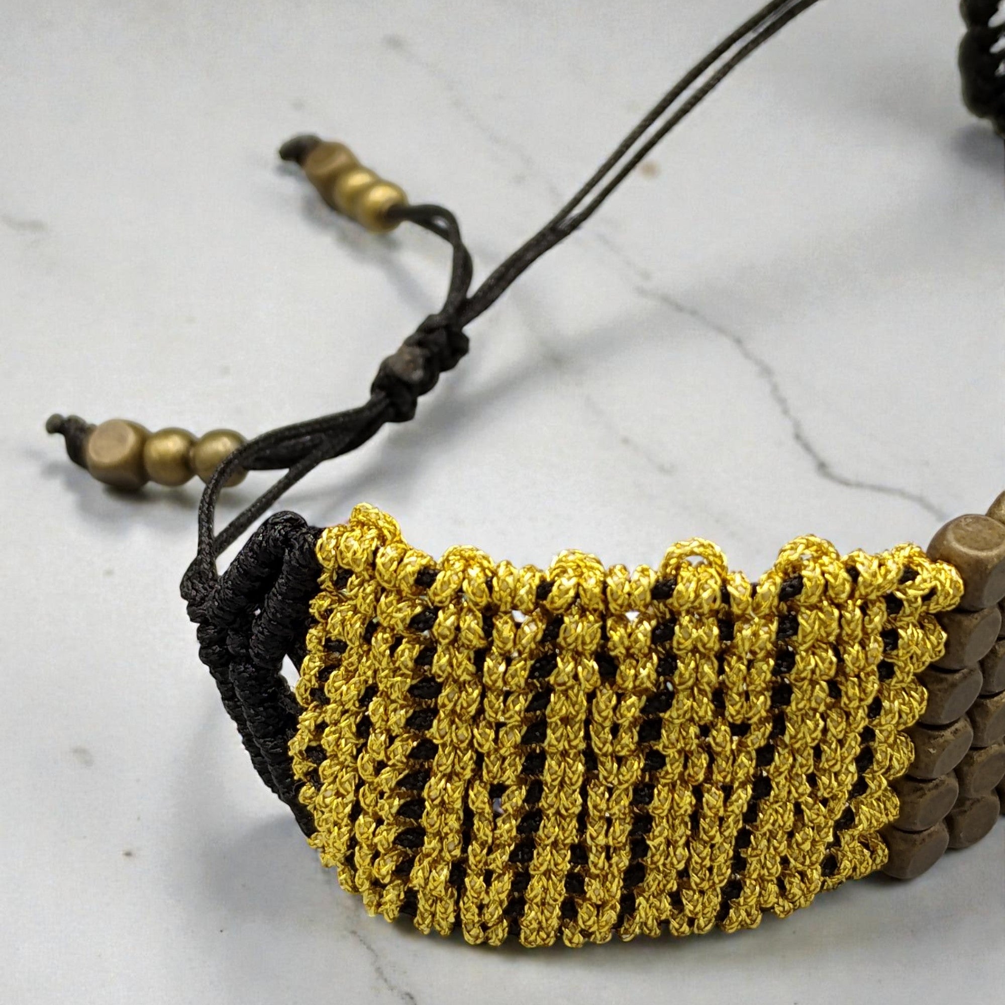 BRAZALETE CUADRADOS METAL