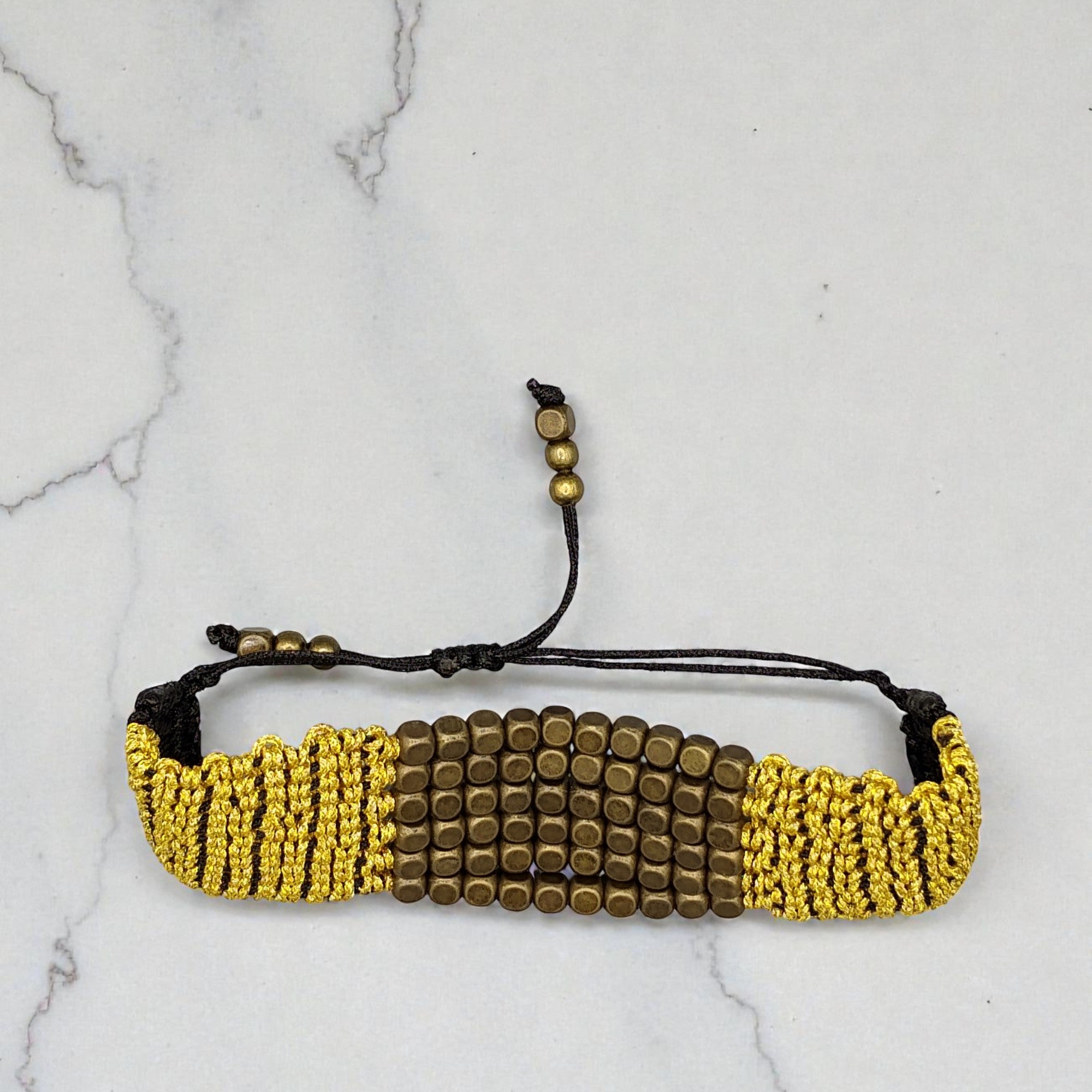 BRAZALETE CUADRADOS METAL