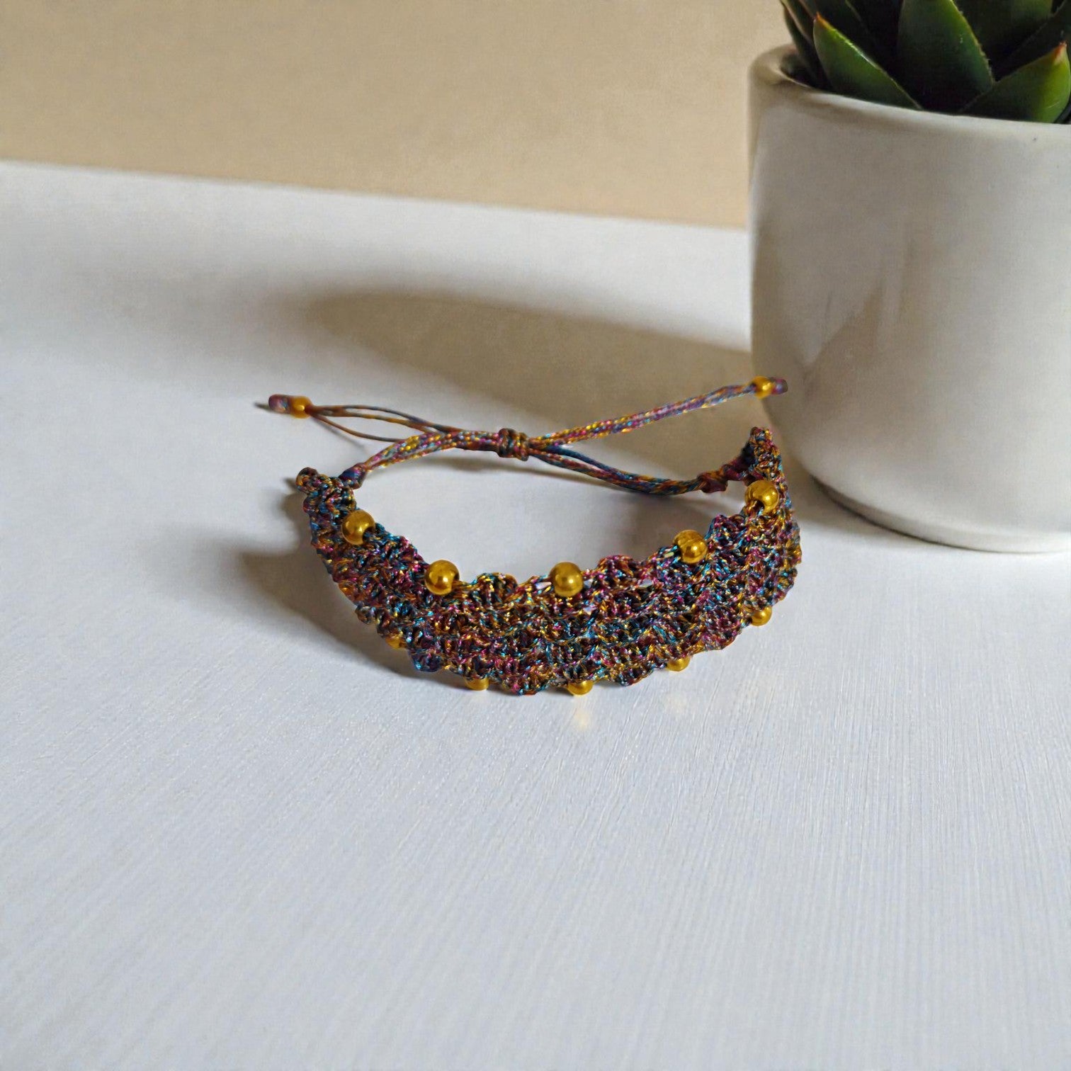 PULSERA REJILLA BRILLANTE