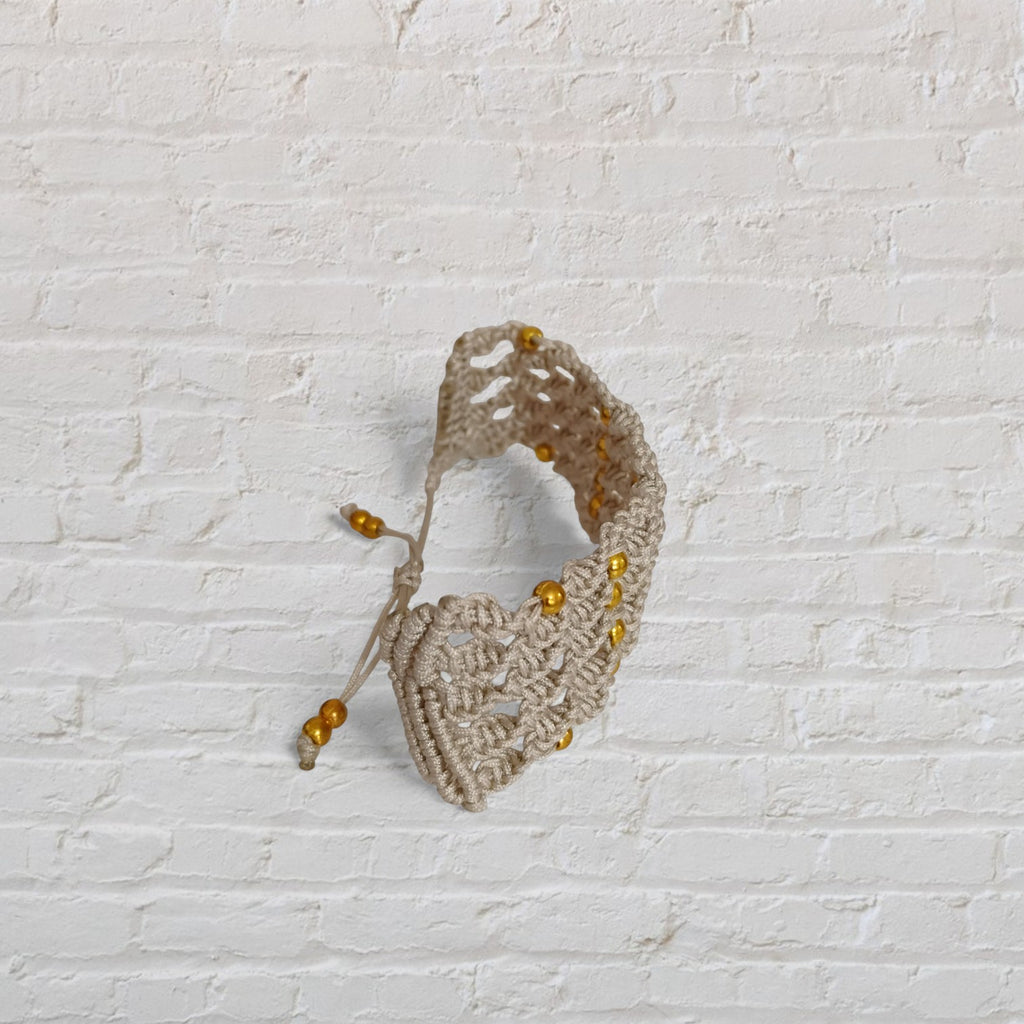 PULSERA REJILLA GRIS