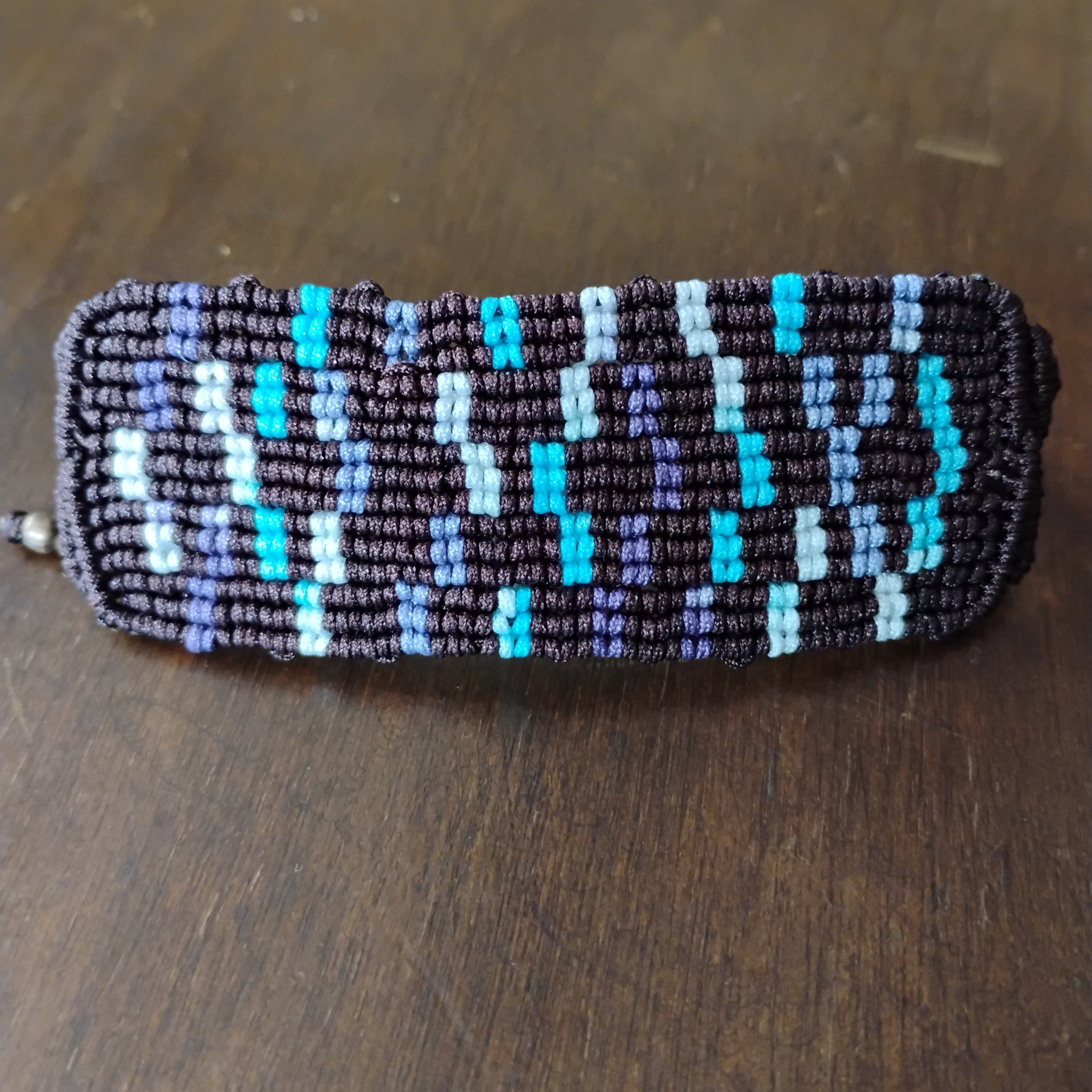 BRAZALETE GEOMETRIA BASE MARRON