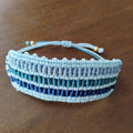 BRAZALETE TRES TONOS AZULES CLAROS