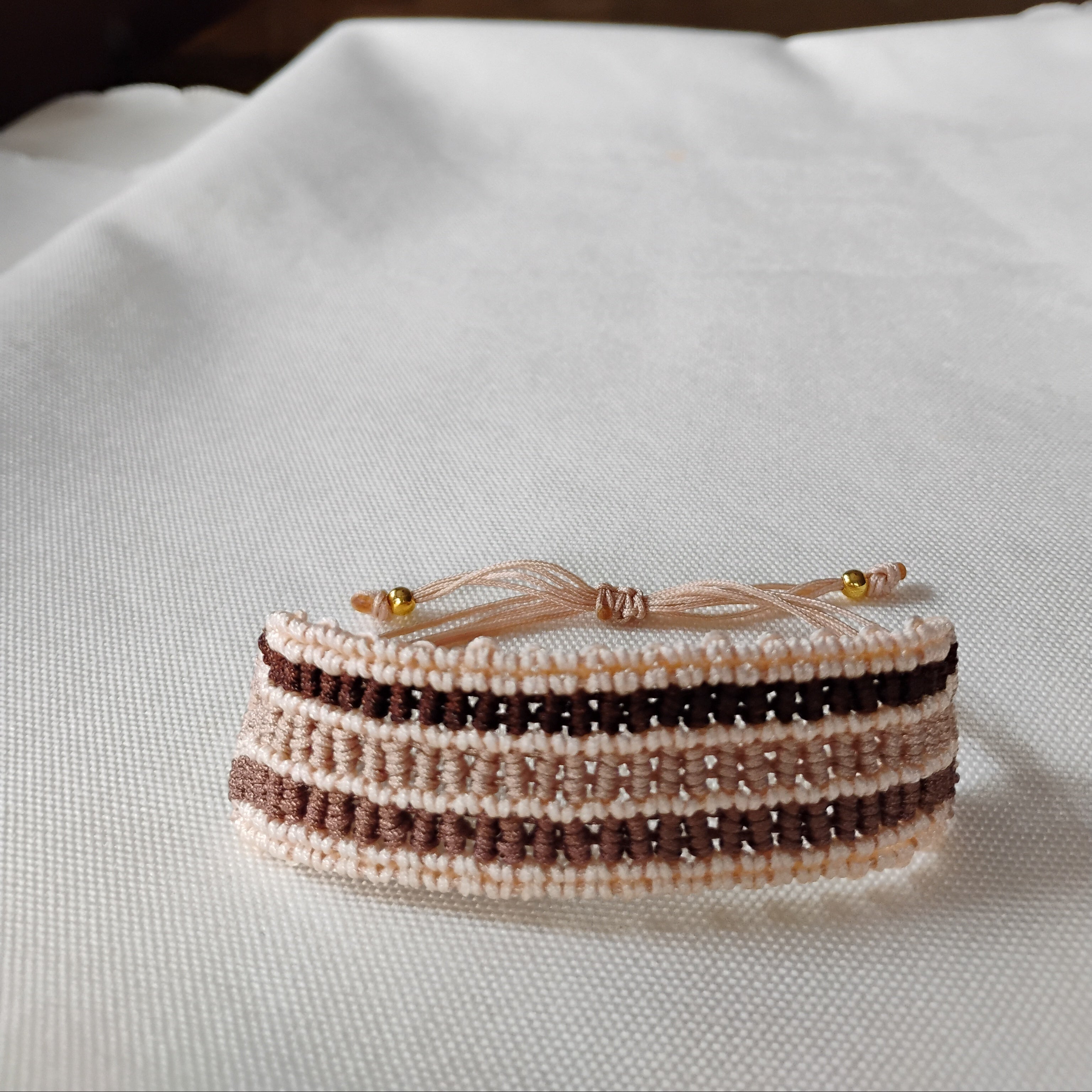 BRAZALETE TRES TONOS MARRONES