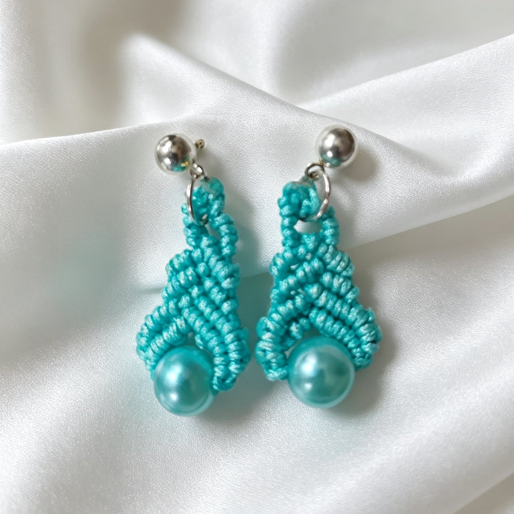 PENDIENTES PERLA TURQUESA