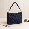 Bolsito tipo Clutch azul marino