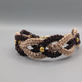 PULSERA DOS TONOS COLORES TIERRA