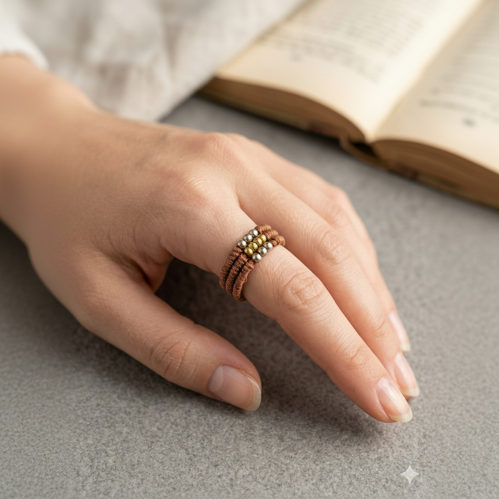 ANILLO SIN UNIÓN marrón
